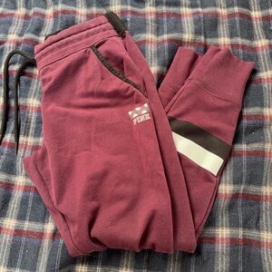 pink vs Maroon Joggers